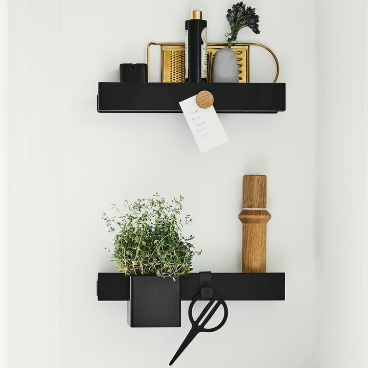 Flex Rail magneetrail 40 cm, Zwartgebeitst eiken-zwart Gejst