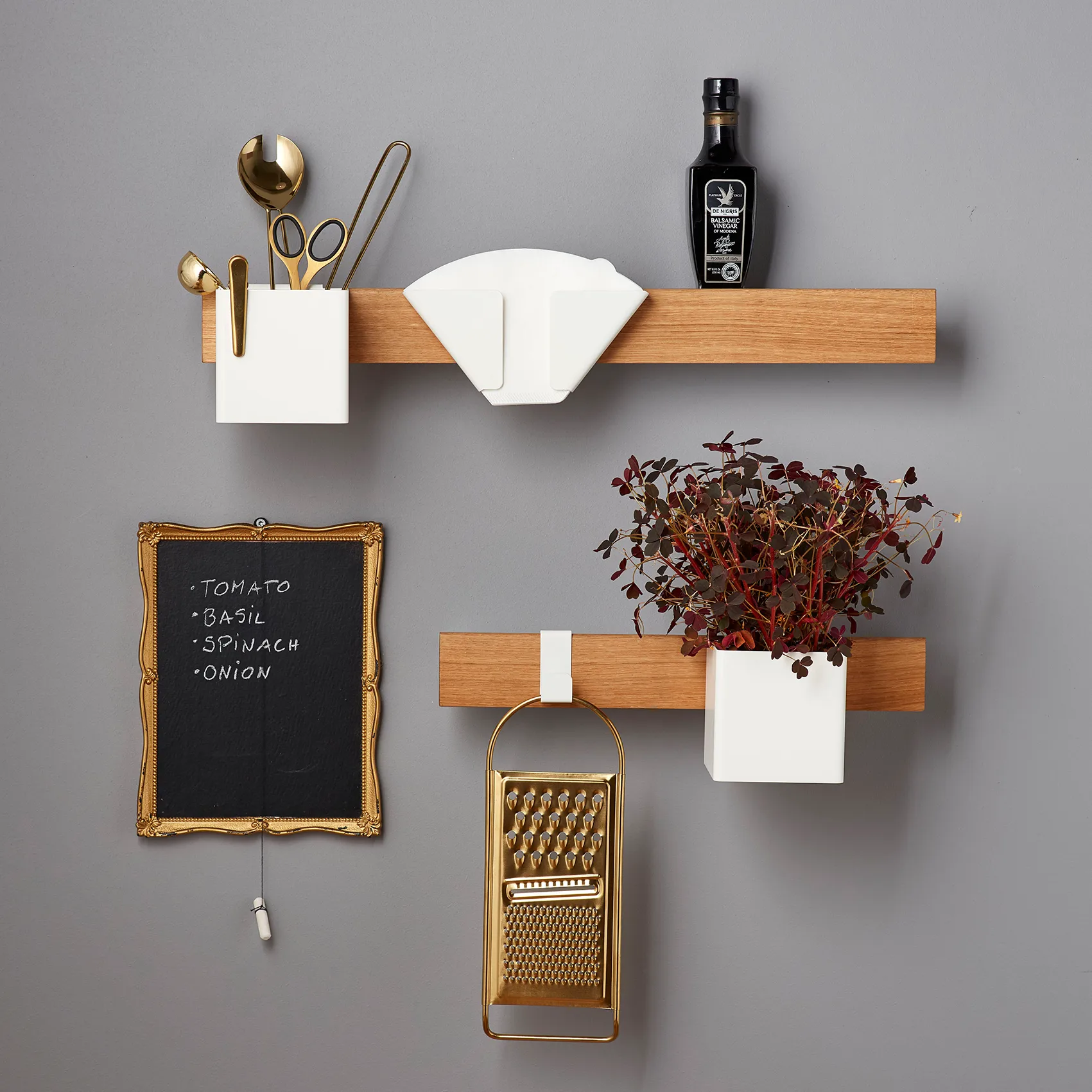 Flex Rail magneetrail 60 cm, Eikenhout-wit Gejst