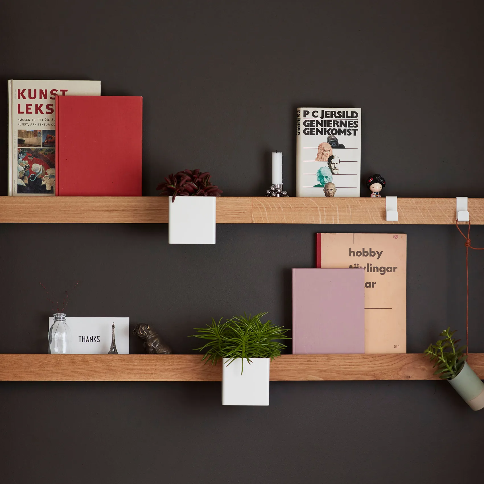 Flex Rail magneetrail 60 cm, Eikenhout-wit Gejst