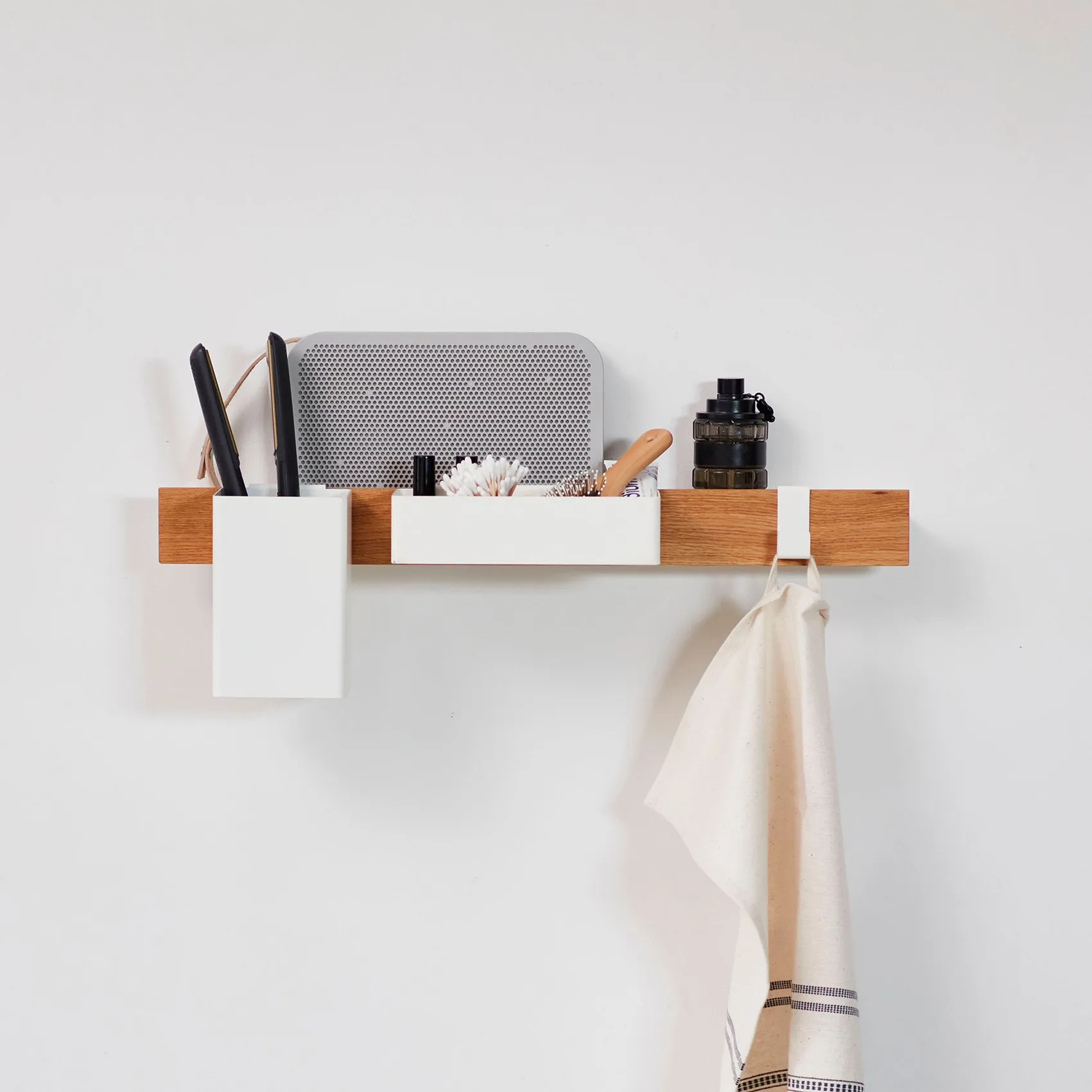 Flex Rail magneetrail 60 cm, Eikenhout-wit Gejst