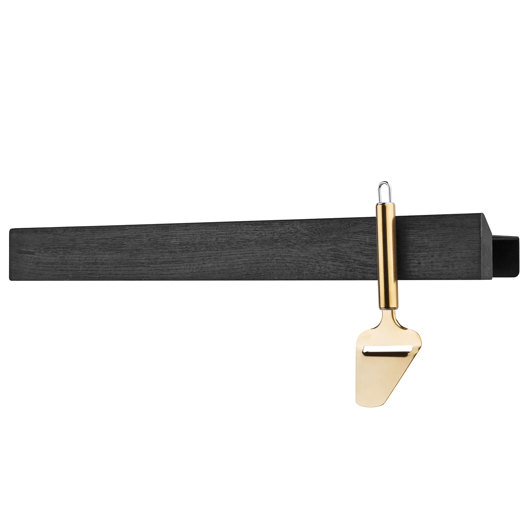 Flex Rail magneetrail 60 cm, Zwartgebeitst eikenhout-zwart Gejst