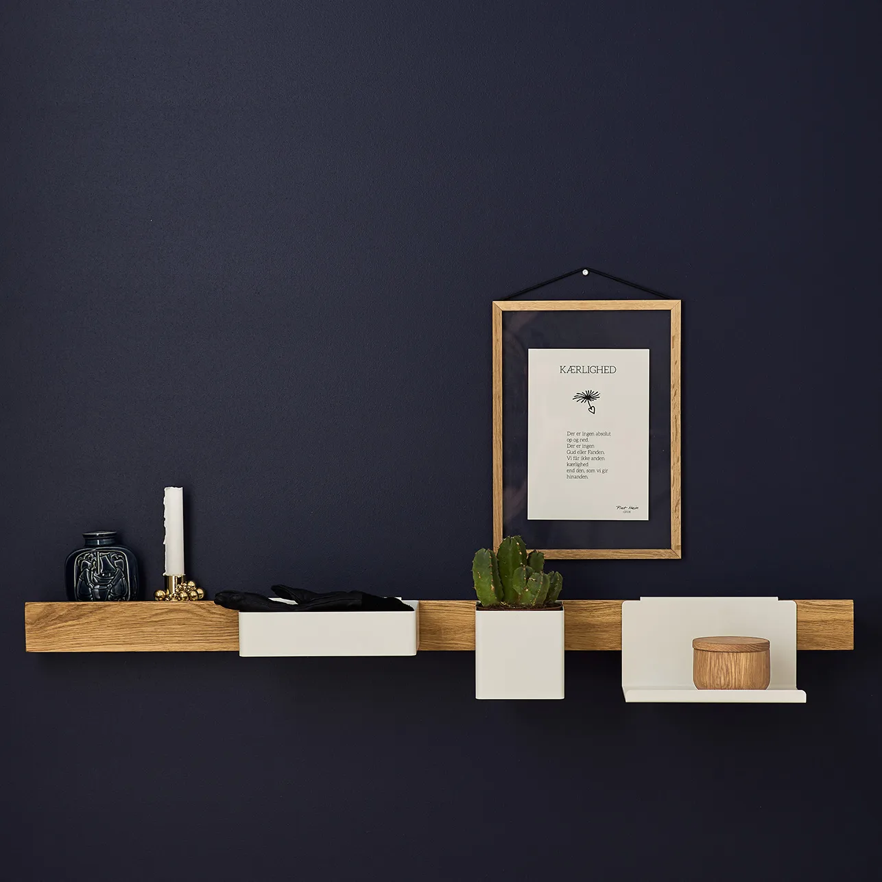 Flex Shelf plank 21 cm, Wit Gejst