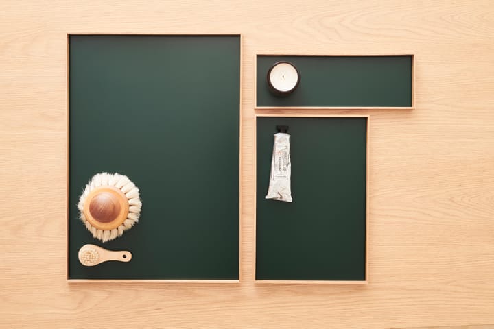 Frame dienblad large 35,5x50,6 cm - Eikenhout-groen - Gejst