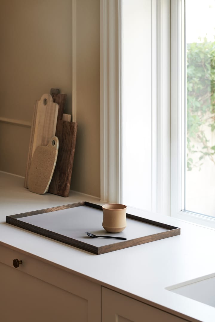 Frame dienblad large 35,5x50,6 cm, Gerookt eikenhout-grijs Gejst