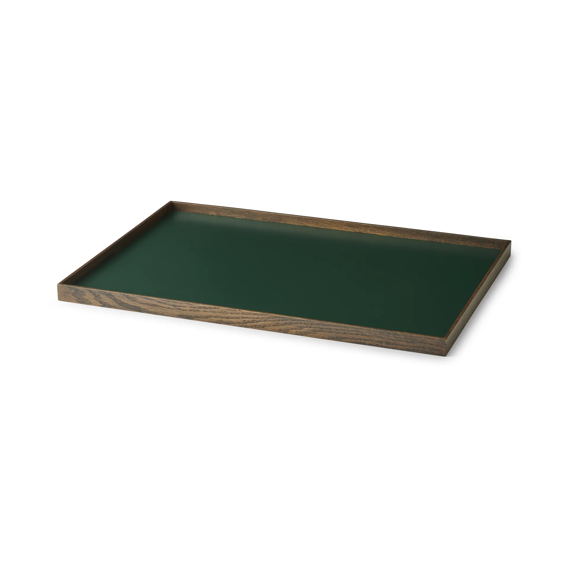 Frame dienblad large 35,5x50,6 cm, Gerookt eikenhout-groen Gejst