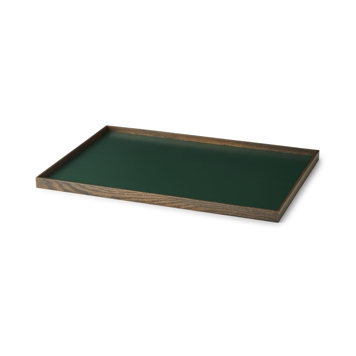 Frame dienblad large 35,5x50,6 cm - Gerookt eikenhout-groen - Gejst