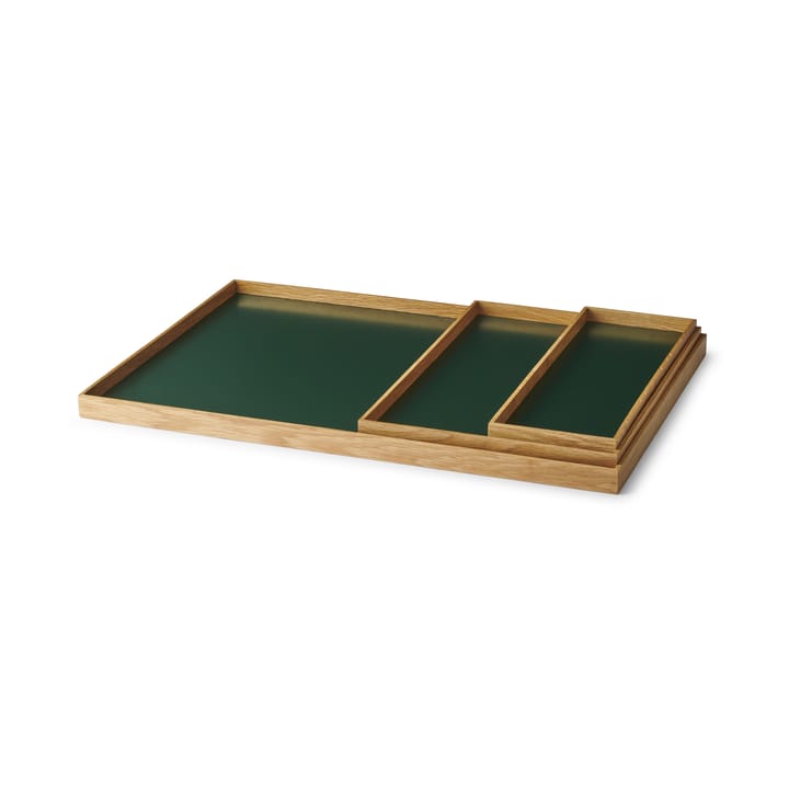Frame dienblad medium 23x34 cm, Eikenhout-groen Gejst