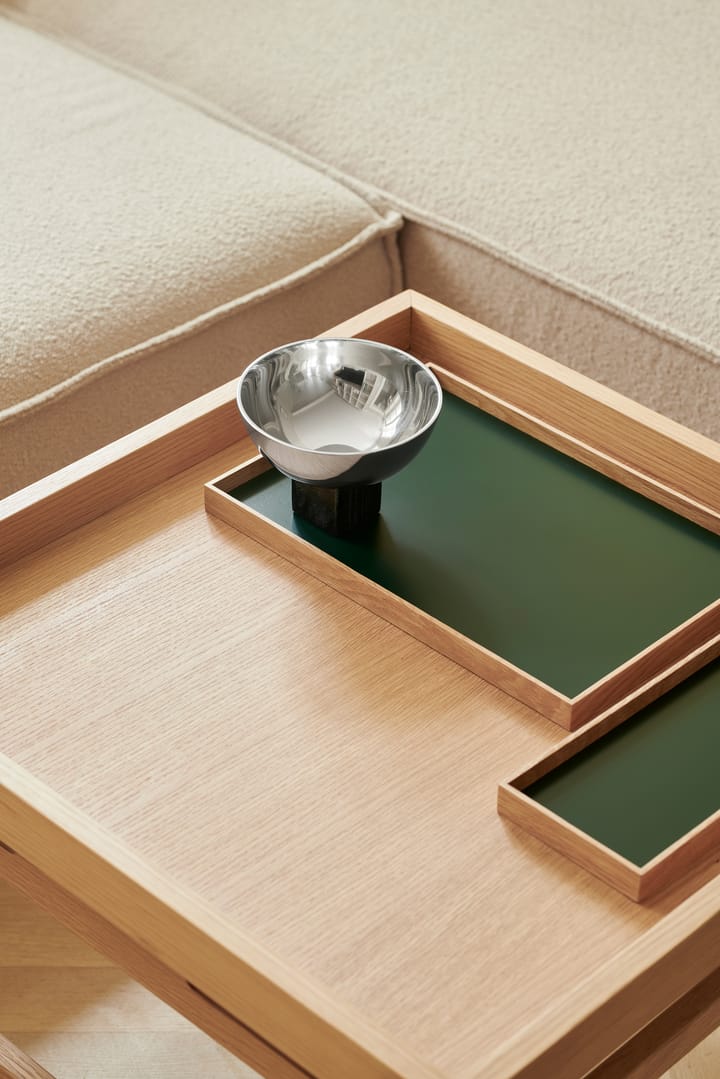 Frame dienblad medium 23x34 cm, Eikenhout-groen Gejst