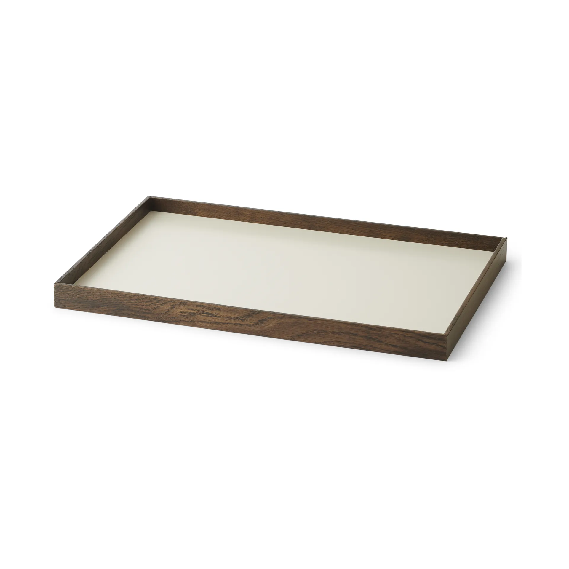 Frame dienblad medium 23x34 cm, Gerookt eikenhout-beige Gejst