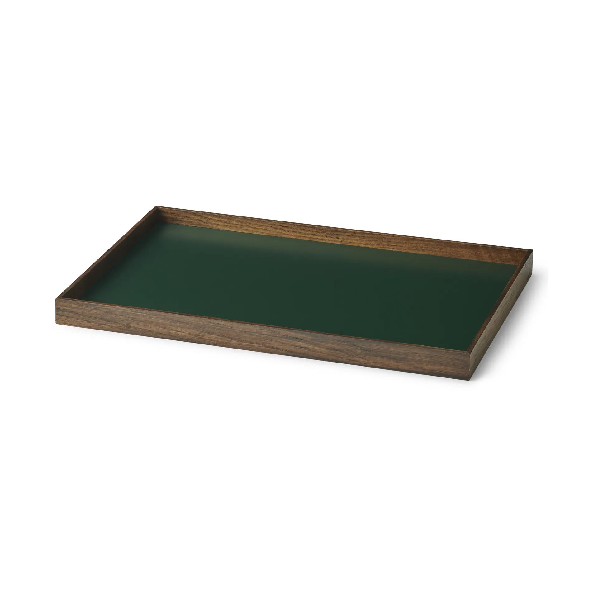 Frame dienblad medium 23x34 cm, Gerookt eikenhout-groen Gejst