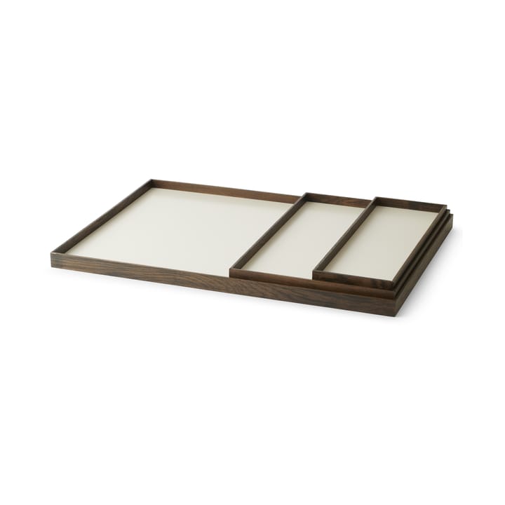 Frame dienblad small 11x32,4 cm, Gerookt eikenhout-beige Gejst