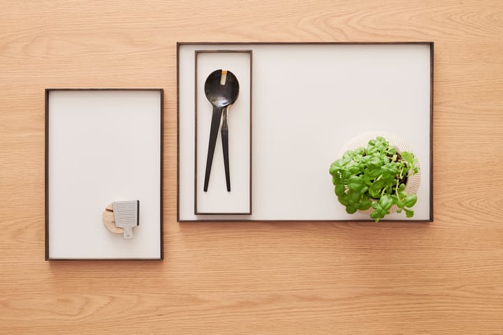 Frame dienblad small 11x32,4 cm, Gerookt eikenhout-beige Gejst