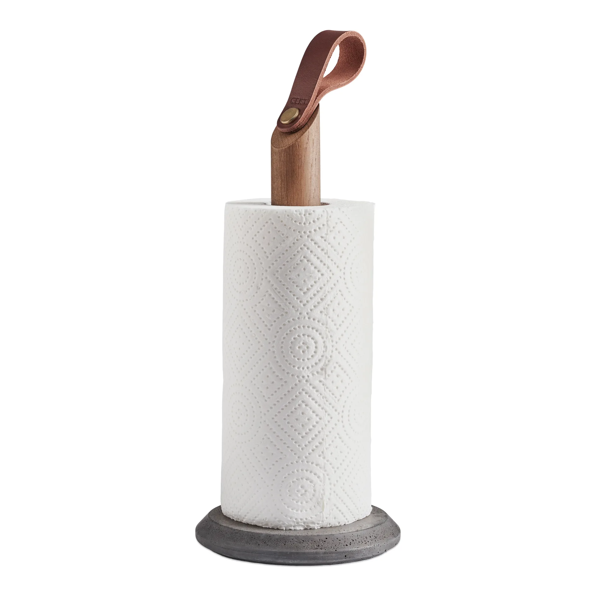 Grab keukenrolhouder, Gerookt eikenhout Gejst