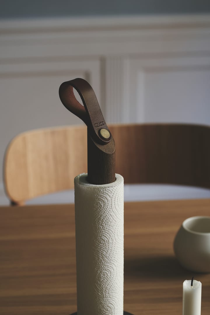 Grab keukenrolhouder, Gerookt eikenhout Gejst