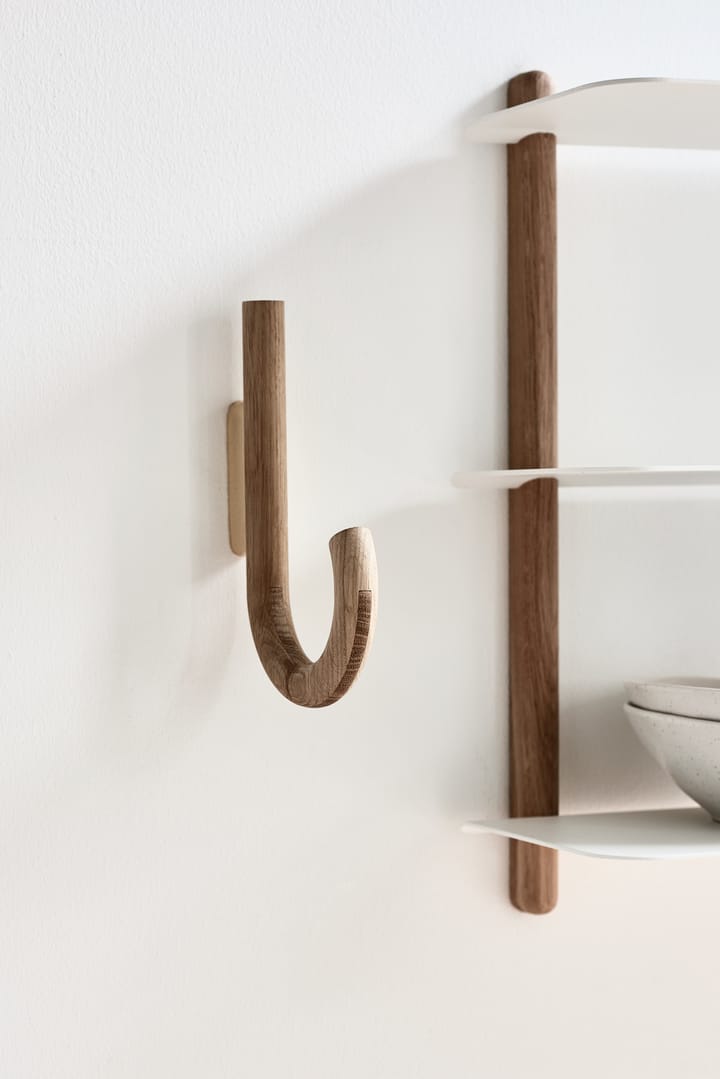 Hook haak 19 cm, Eikenhout-messing Gejst