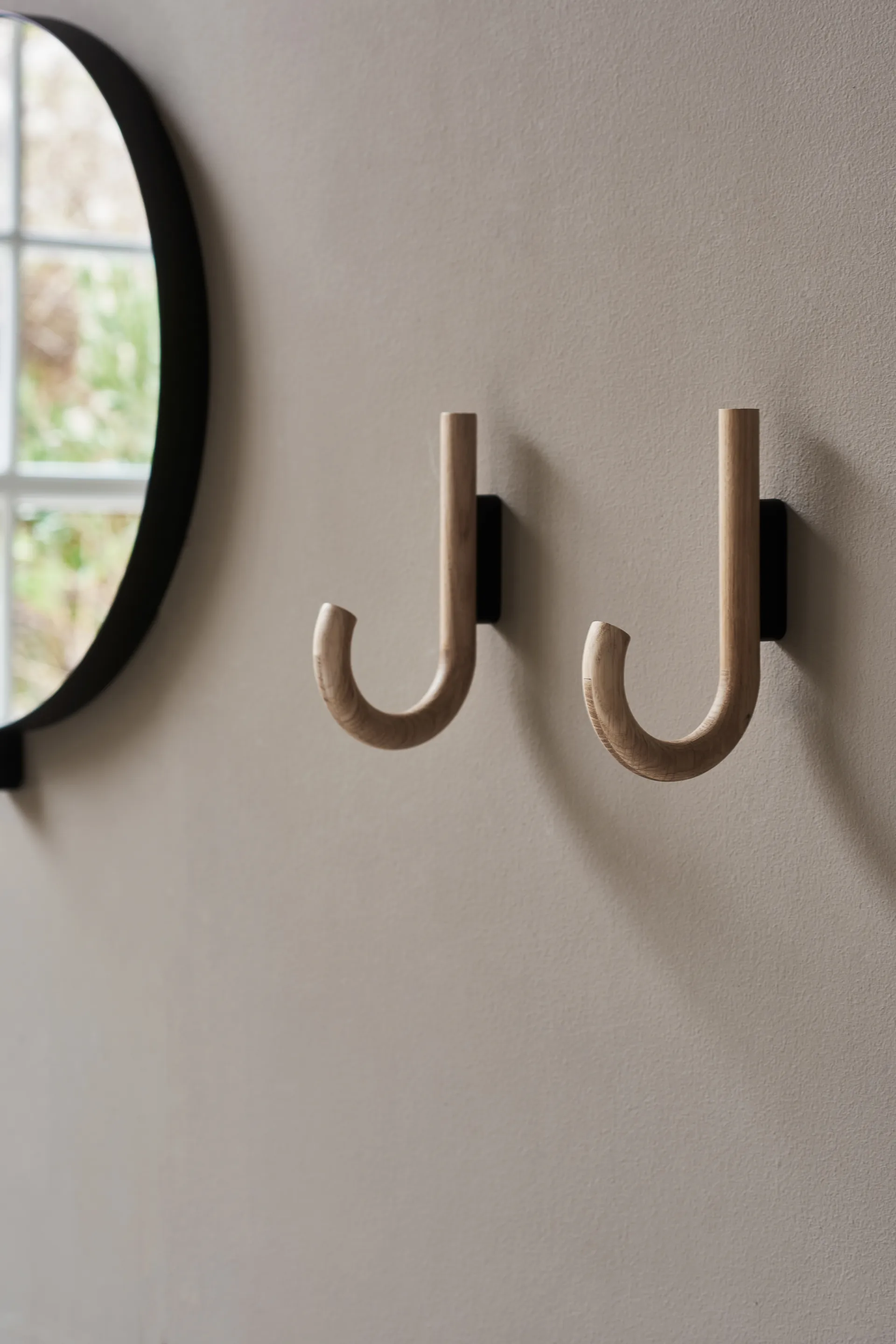 Hook haak 19 cm, Eikenhout-zwart Gejst