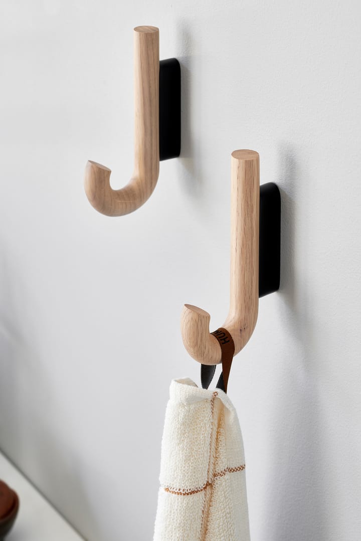 Hook haak mini 13,3 cm, Eikenhout-zwart Gejst