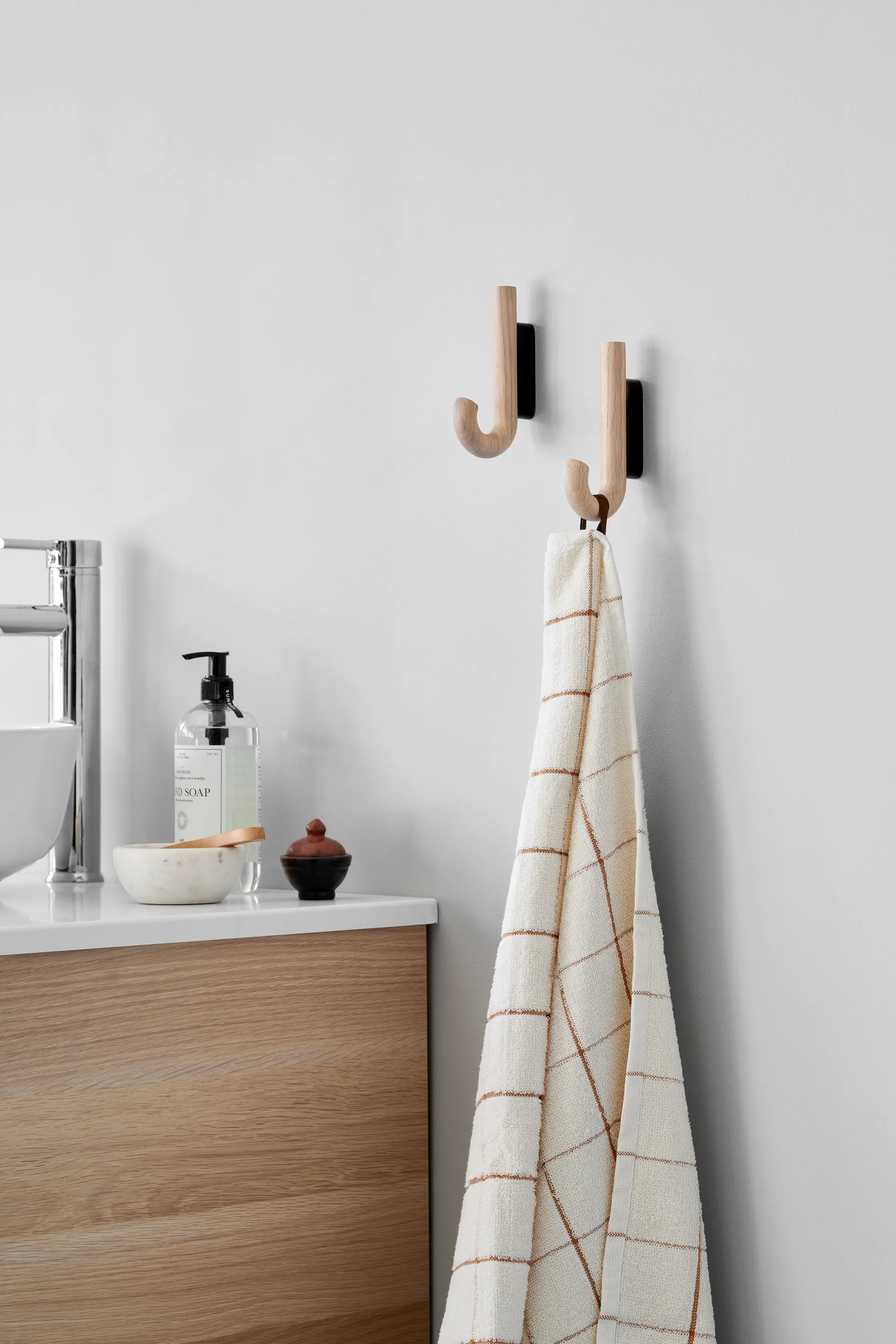 Hook haak mini 13,3 cm, Eikenhout-zwart Gejst