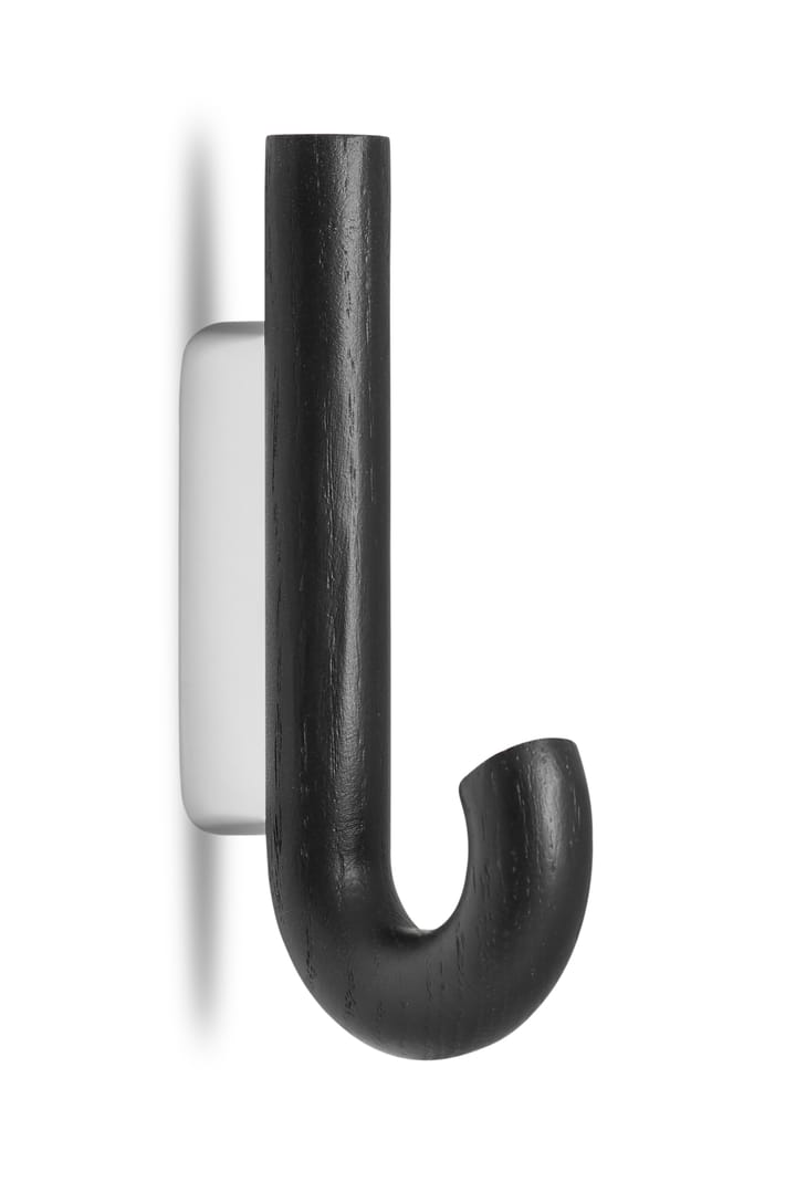 Hook haak mini 13,3 cm, Zwart eikenhout-chroom Gejst