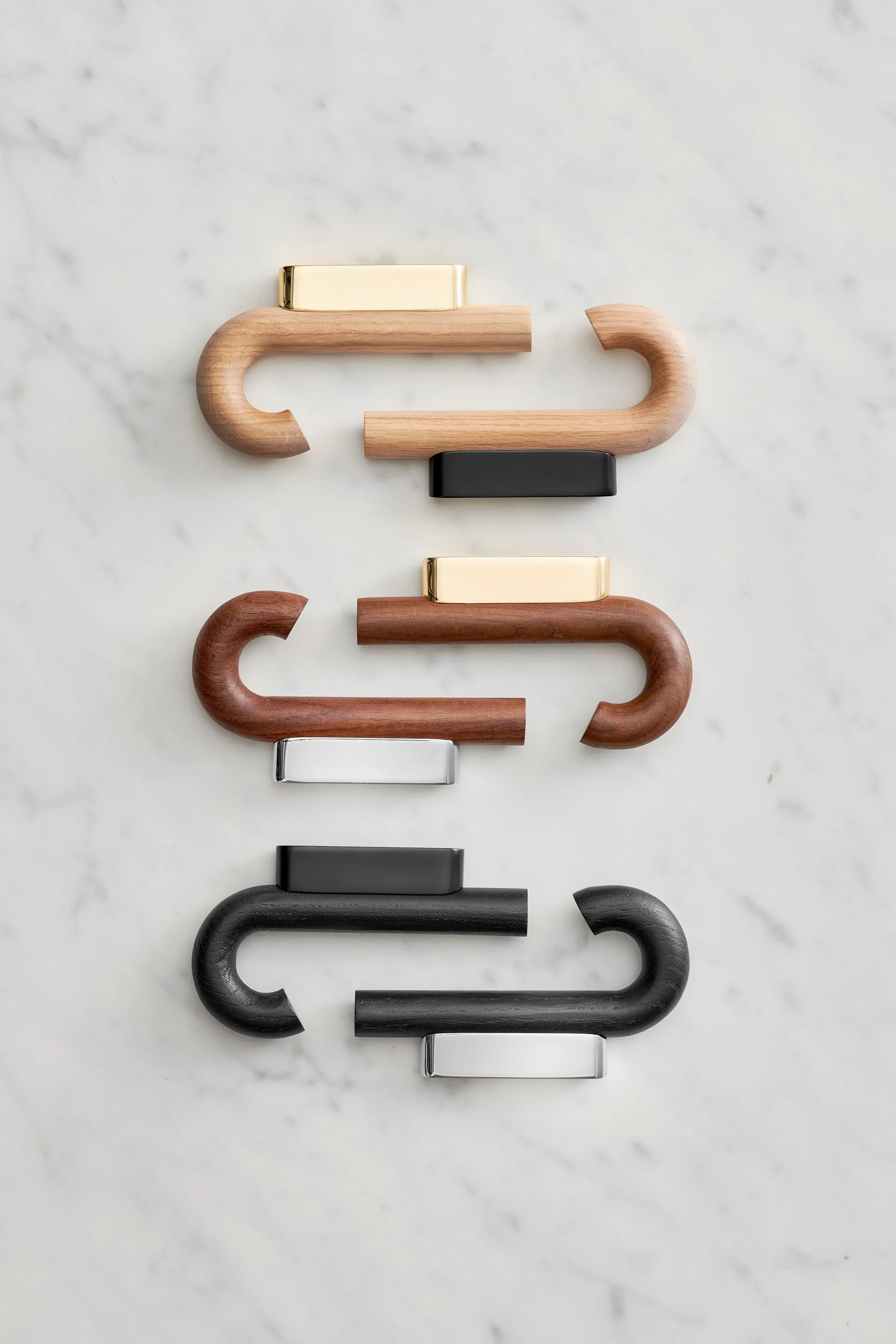 Hook haak mini 13,3 cm, Zwart eikenhout-zwart Gejst