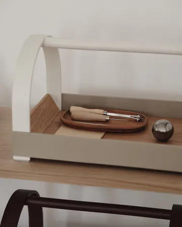 Kydo dienblad met handgrepen 40,5x27x23,5 cm - Eik-beige white - Gejst