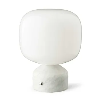 Meemo draagbare tafellamp 23 cm - White marble - Gejst