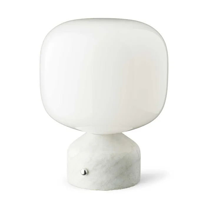Meemo draagbare tafellamp 23 cm - White marble - Gejst