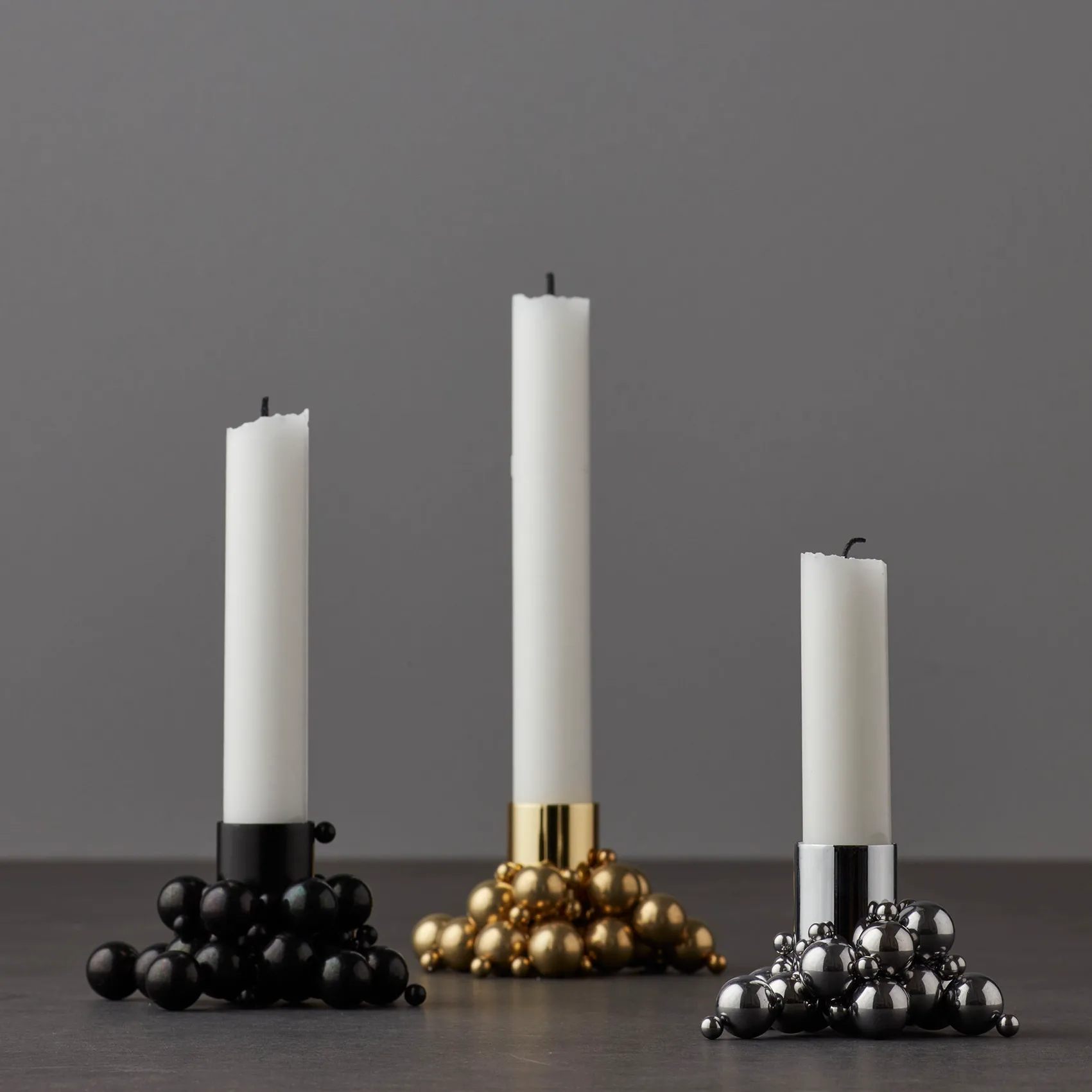 Molekyl kandelaar 1, Chroom Gejst