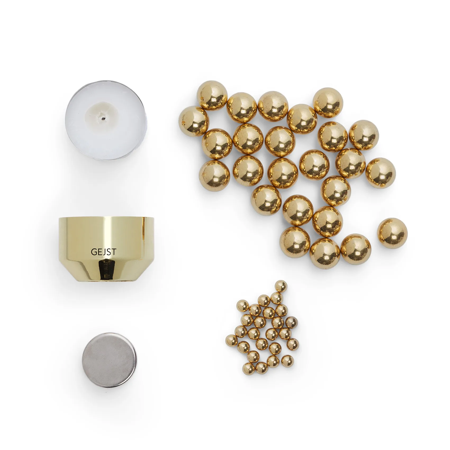 Molekyl kandelaar, Messing Gejst