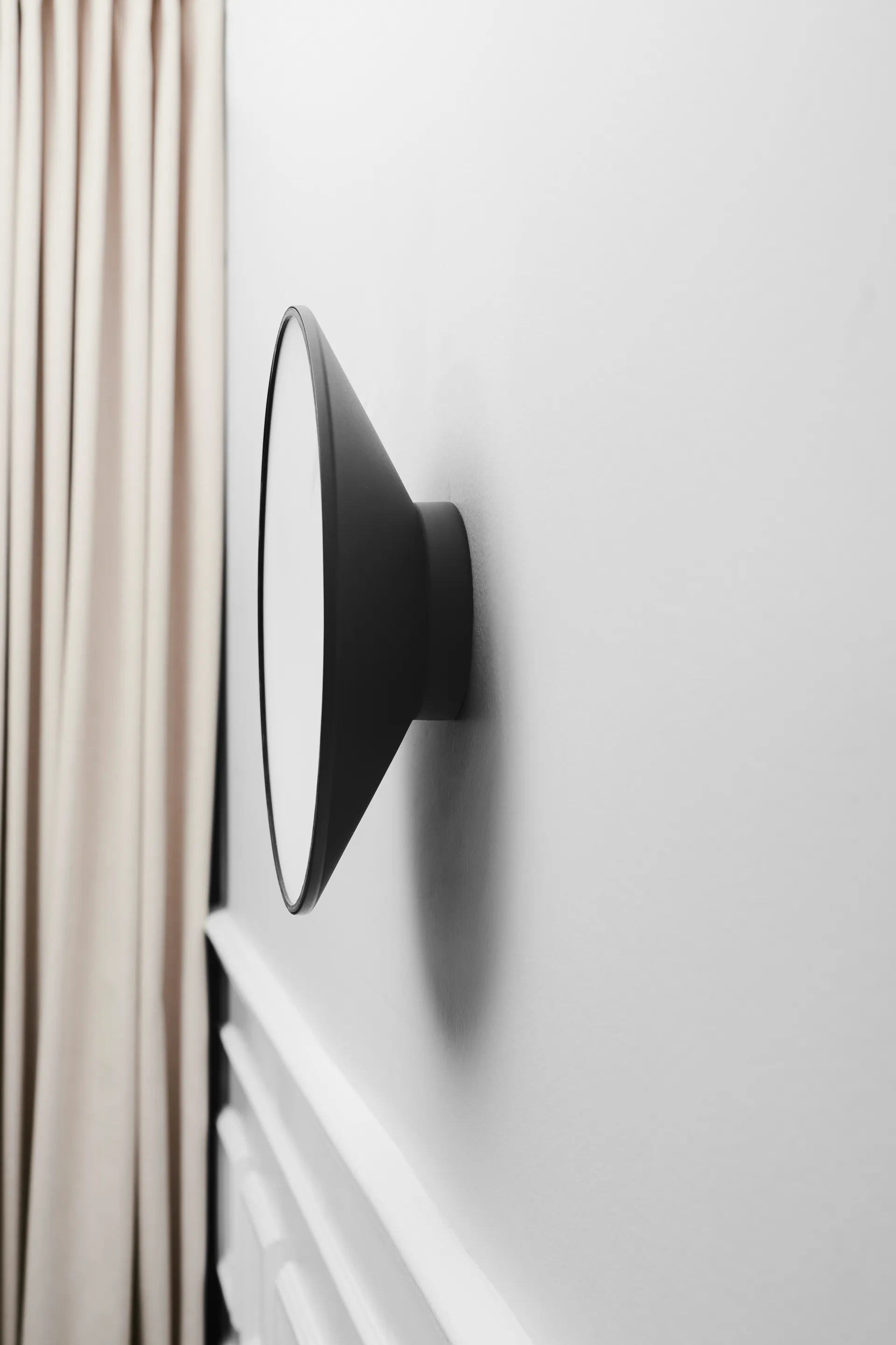 Momentt wandklok Ø30 cm, Wit Gejst