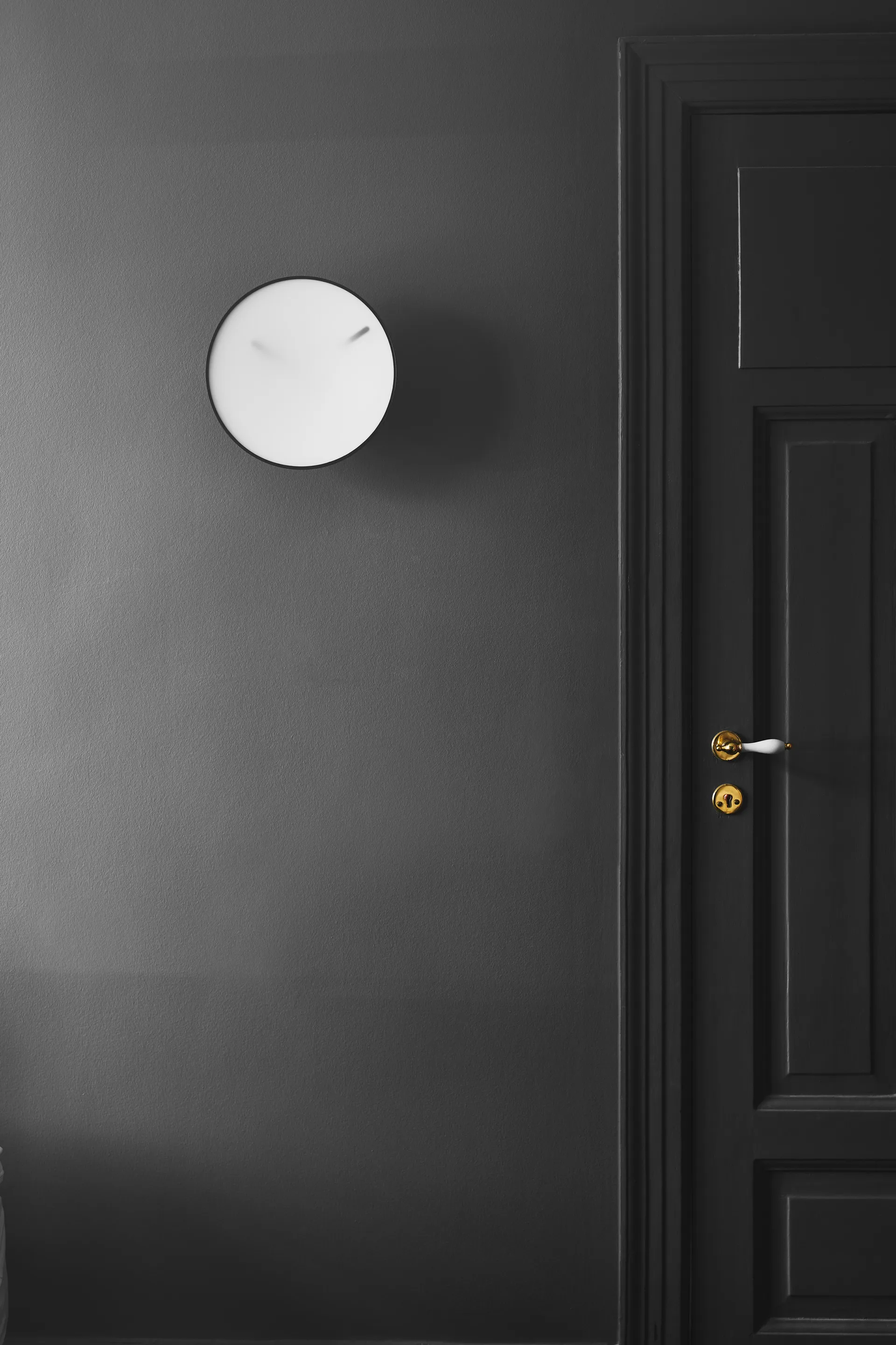 Momentt wandklok Ø30 cm, Wit Gejst