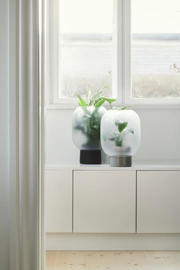 Nebl bloempot mat glas Ø26 cm - Zwart - Gejst