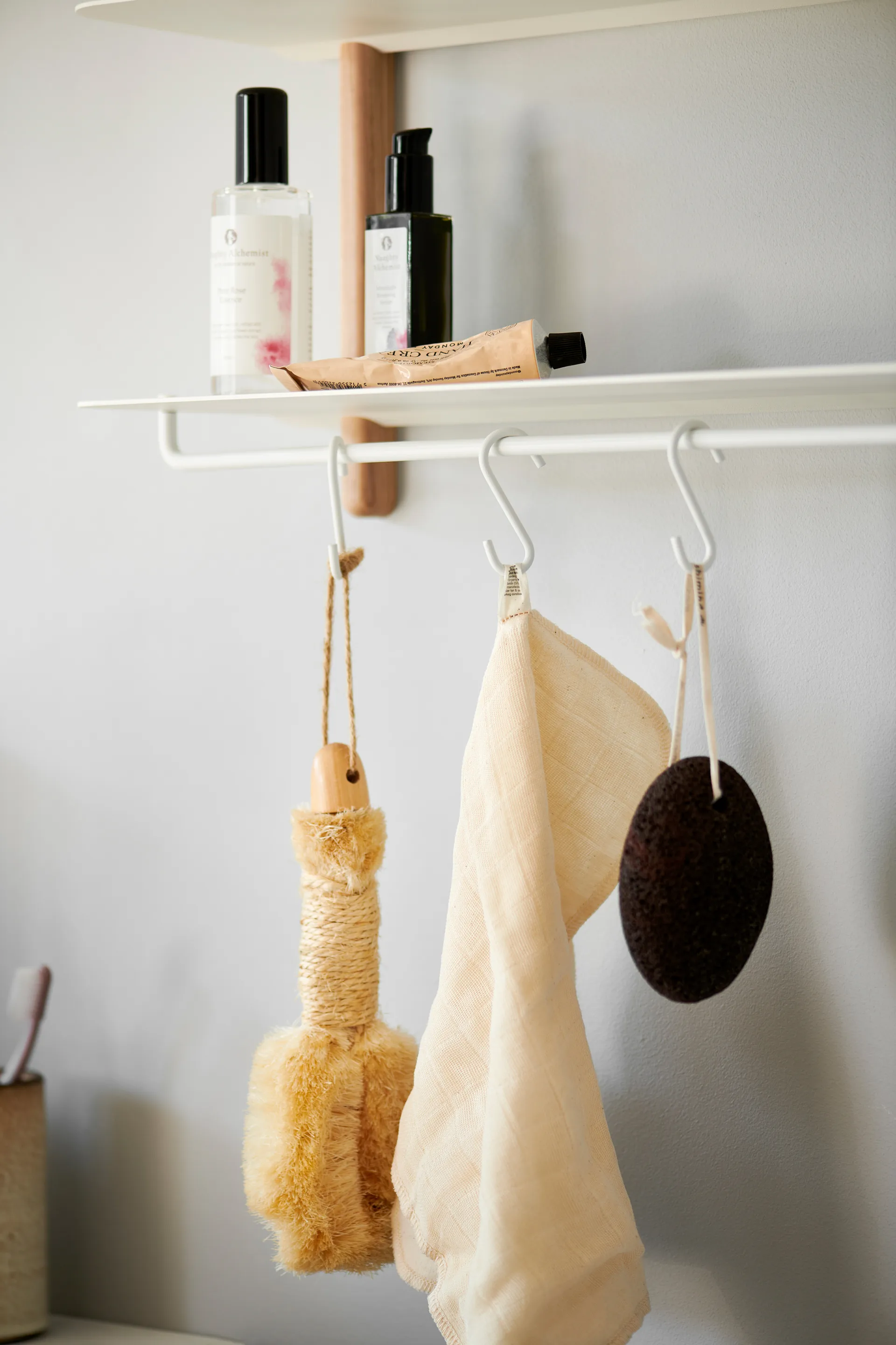 Nivo haak voor rek 3-pack, Wit Gejst