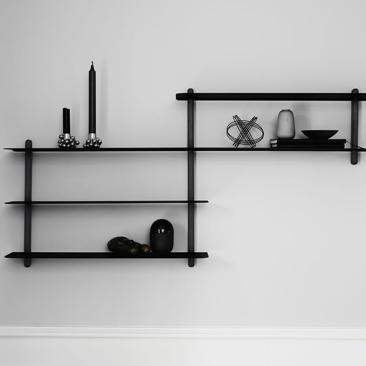 Nivo plank B, Zwartgebeitst essenhout-zwart Gejst