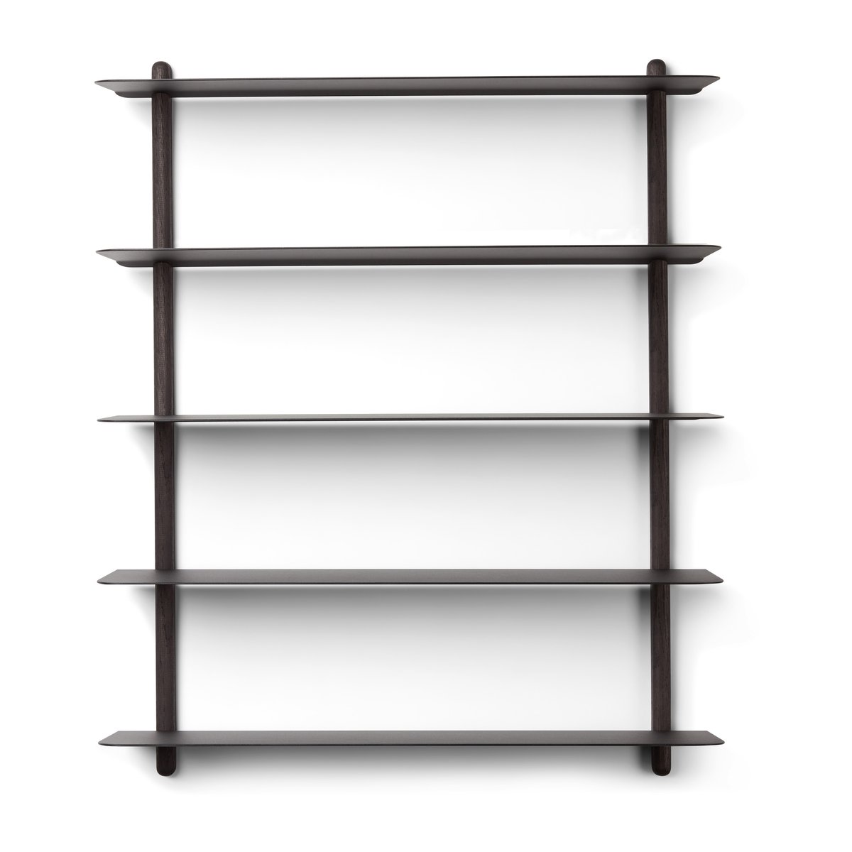 Gejst Nivo plank E Zwartgebeitst essenhout-zwart | Scandinavisch Interieur | Planken & planksystemen | Zwart