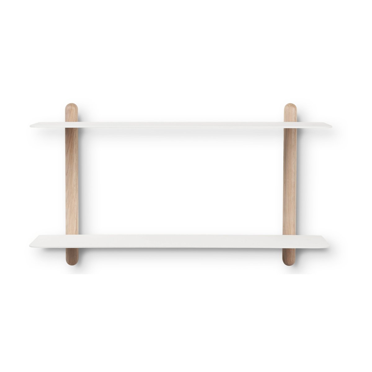 Gejst Nivo rek F large Licht eikenhout-wit | Scandinavisch Interieur | Planken & planksystemen | Bruin