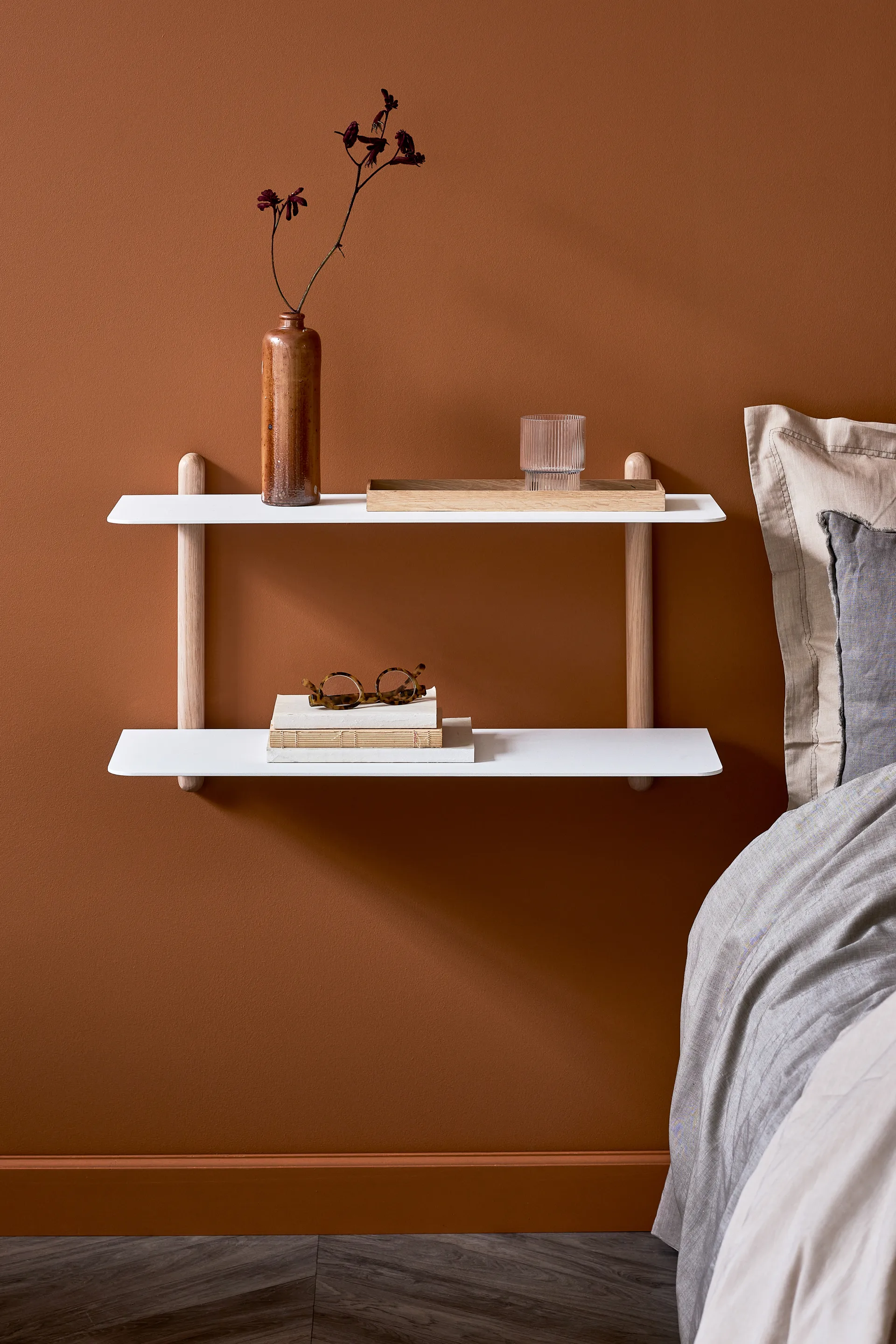 Nivo rek F large, Licht eikenhout-wit Gejst