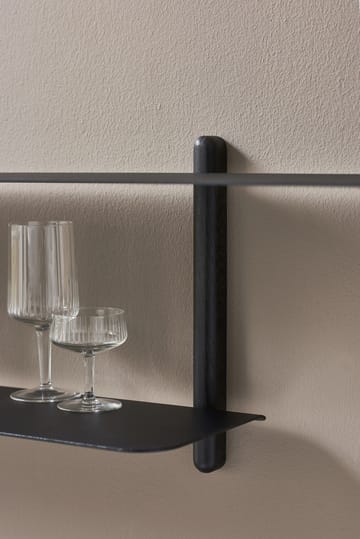 Nivo rek H large - Zwartgebeitst essenhout-zwart - Gejst