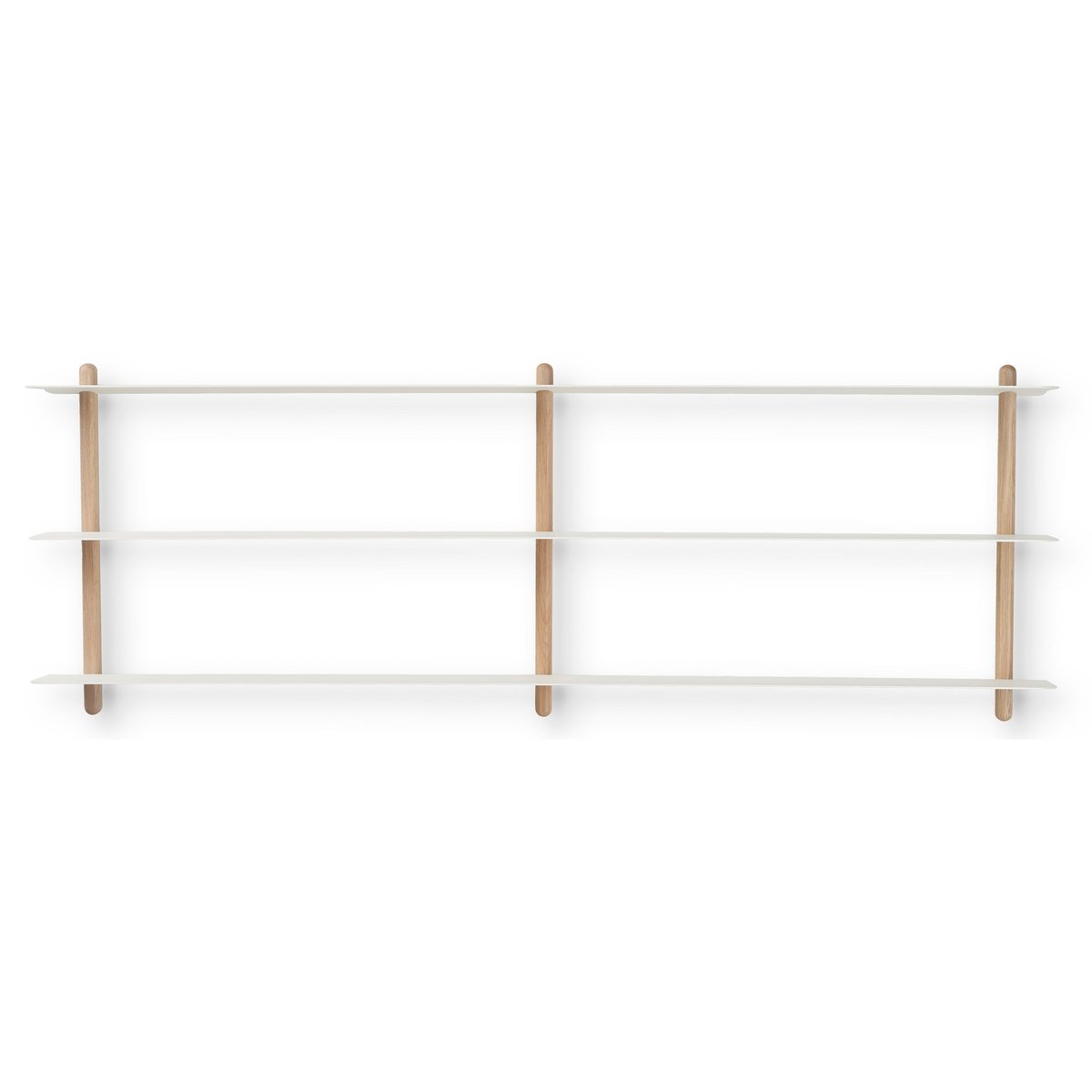 Gejst Nivo wandrek D Licht eiken-wit | Scandinavisch Interieur | Planken & planksystemen | Wit