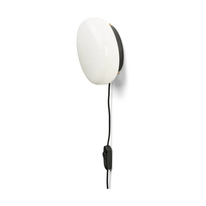 Opa wandlamp 21,5 cm - Opalglas-black - Gejst