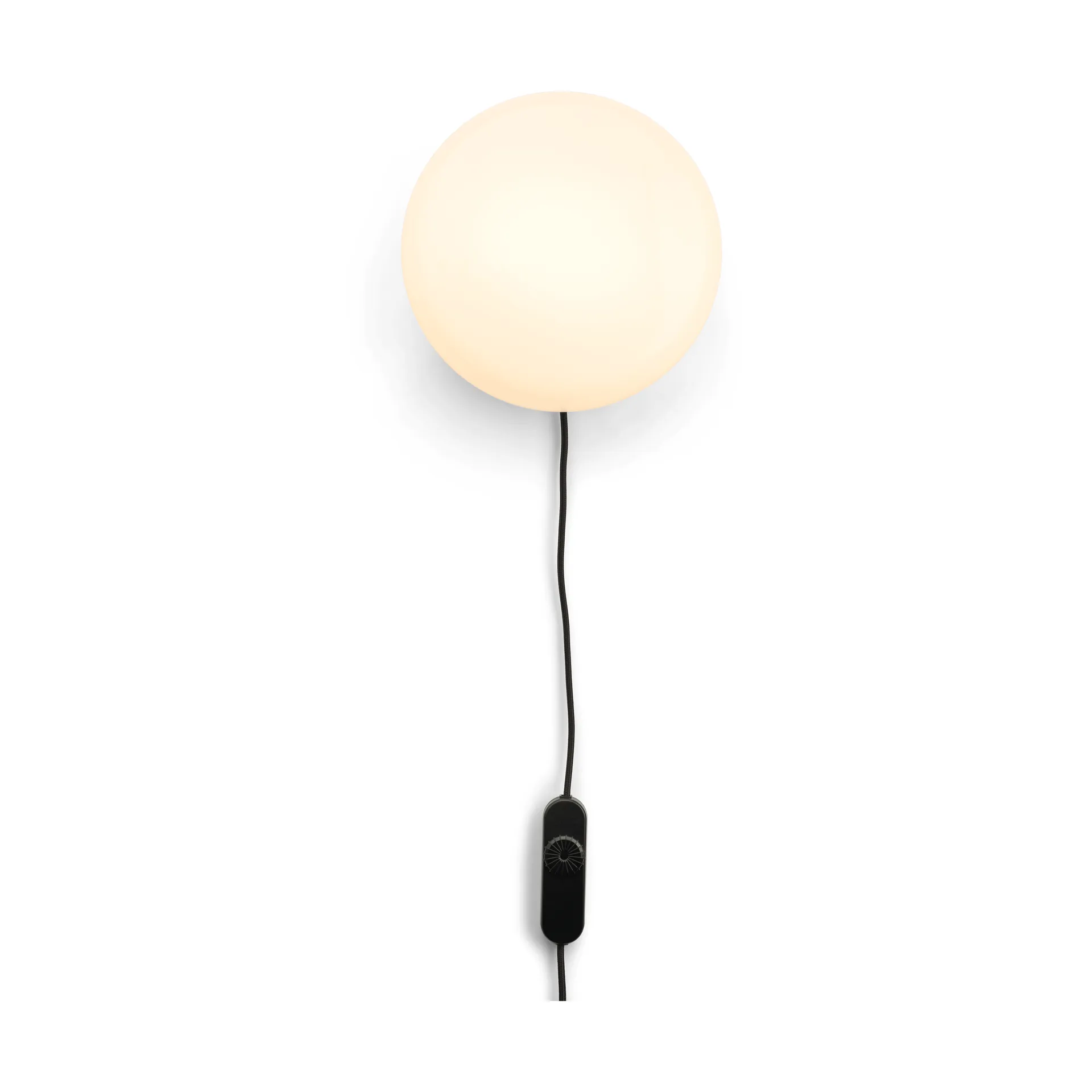 Opa wandlamp 21,5 cm, Opalglas-black Gejst