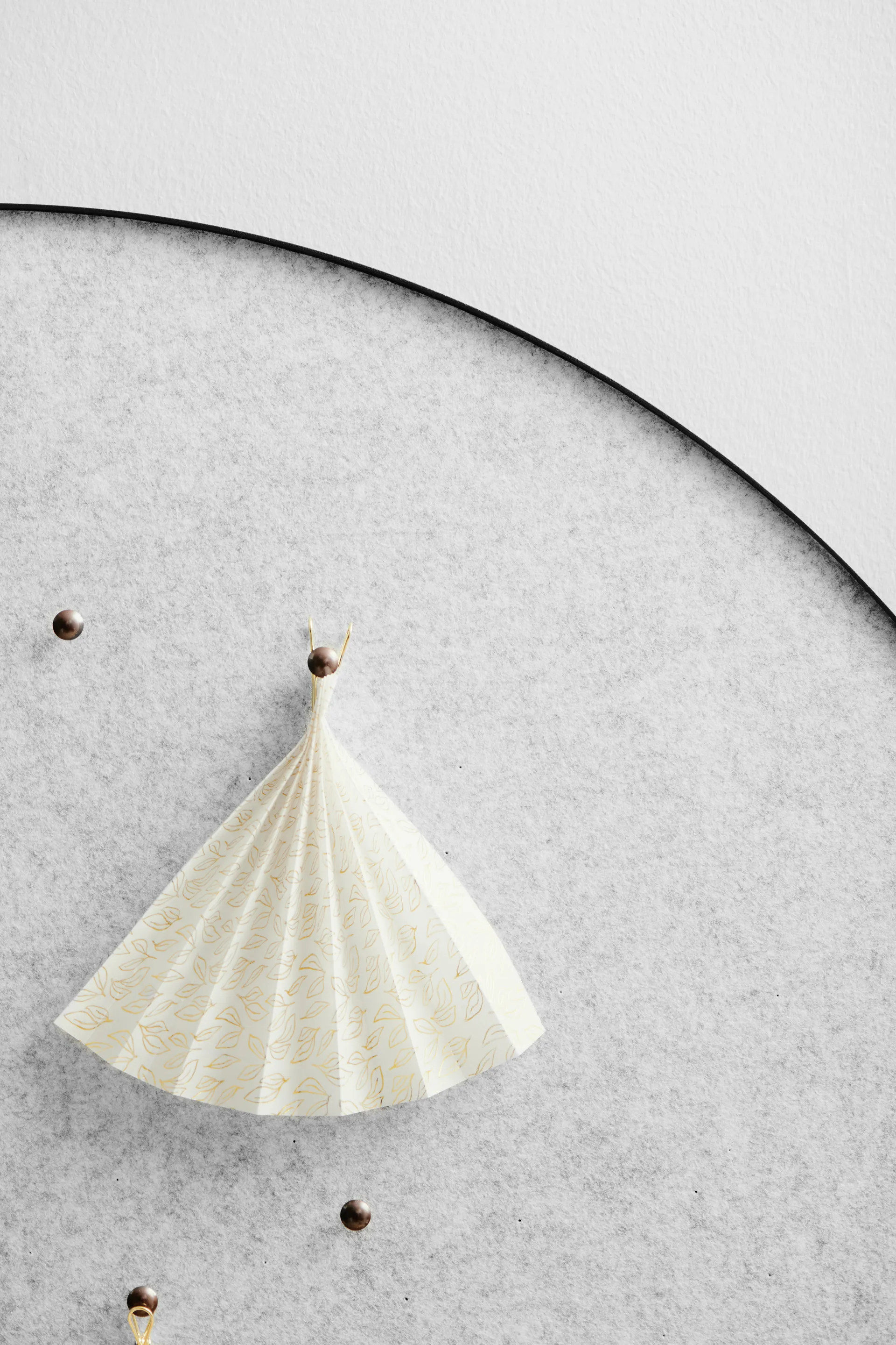 Retell pinboard prikbord Ø80 cm, Lichtgrijs Gejst