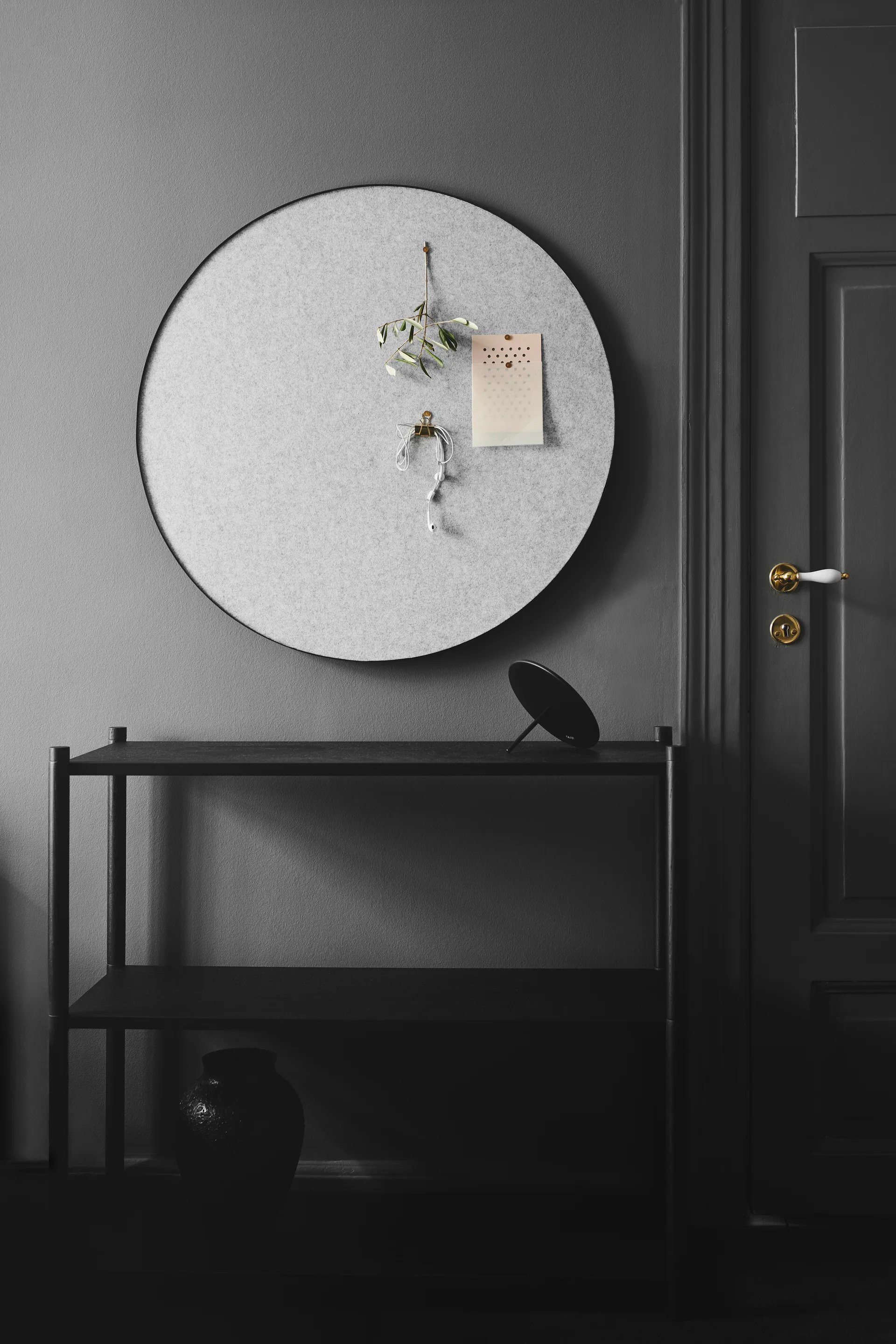 Retell pinboard prikbord Ø80 cm, Lichtgrijs Gejst