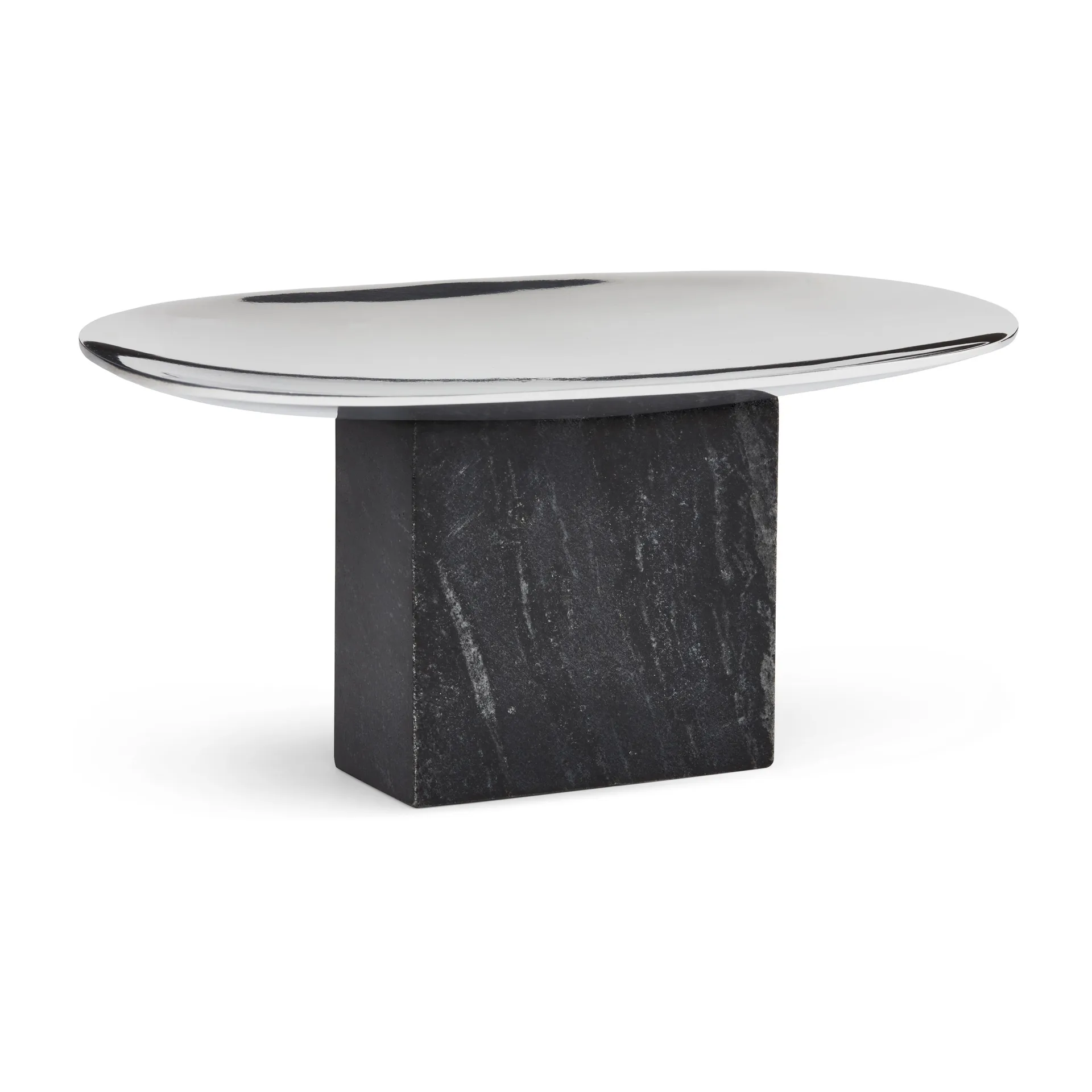 Sapoto schaal 15x25 cm, Zilver Gejst