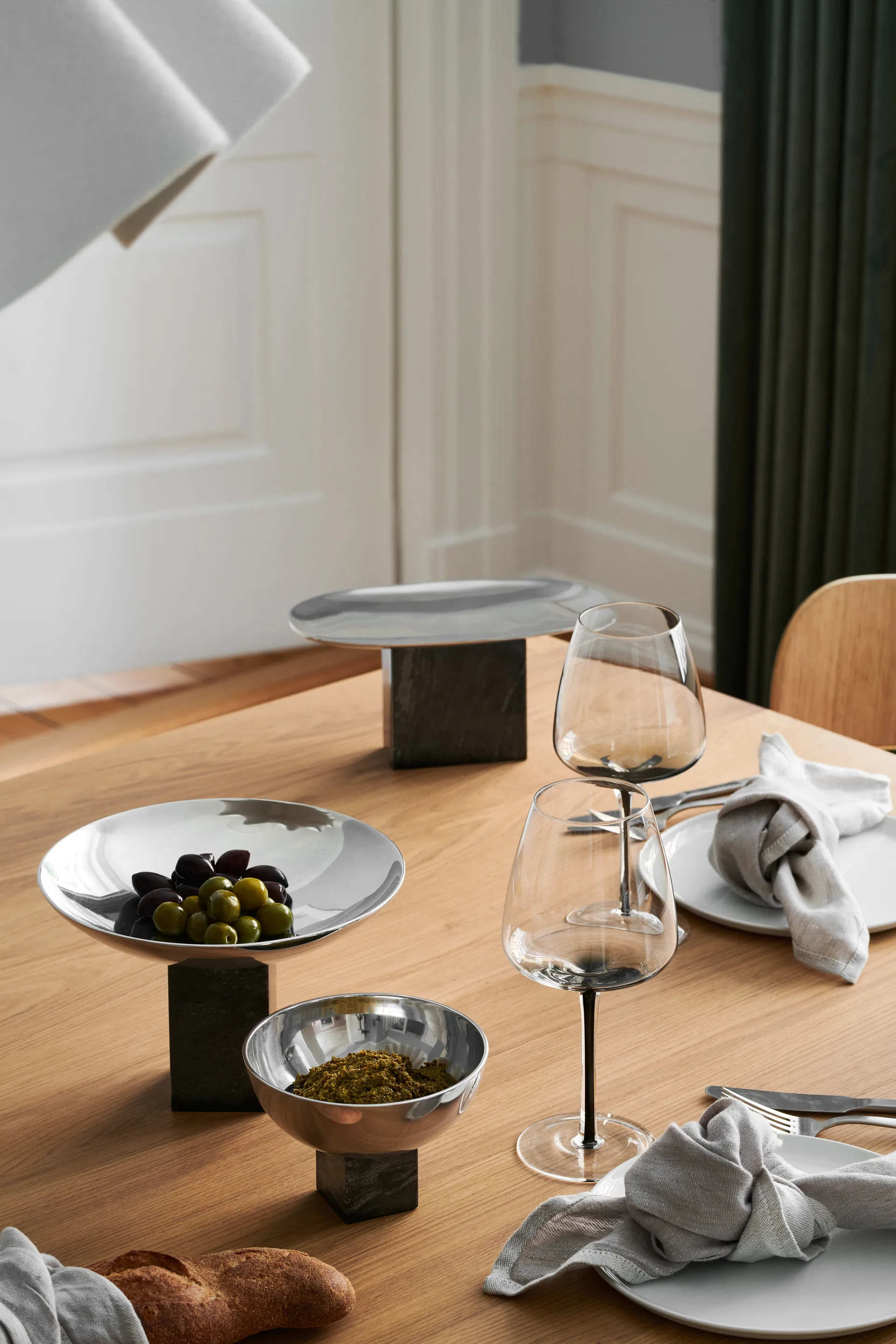 Sapoto schaal 15x25 cm, Zilver Gejst