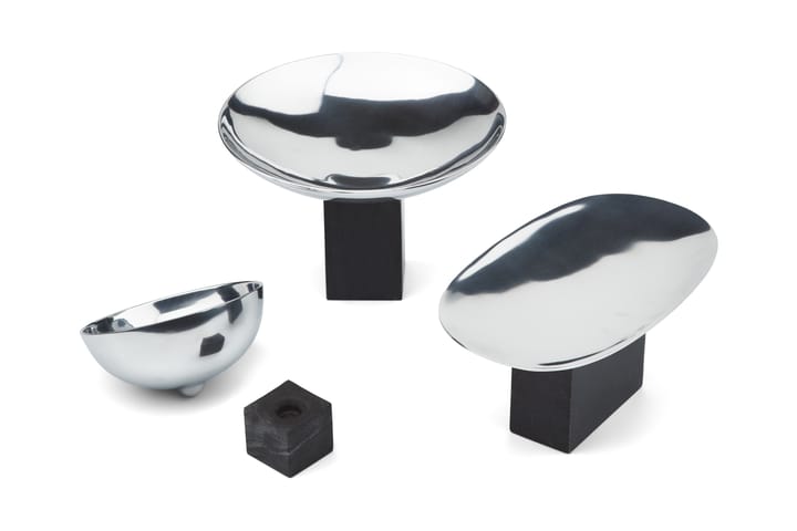 Sapoto schaal medium Ø22 cm, Zilver Gejst