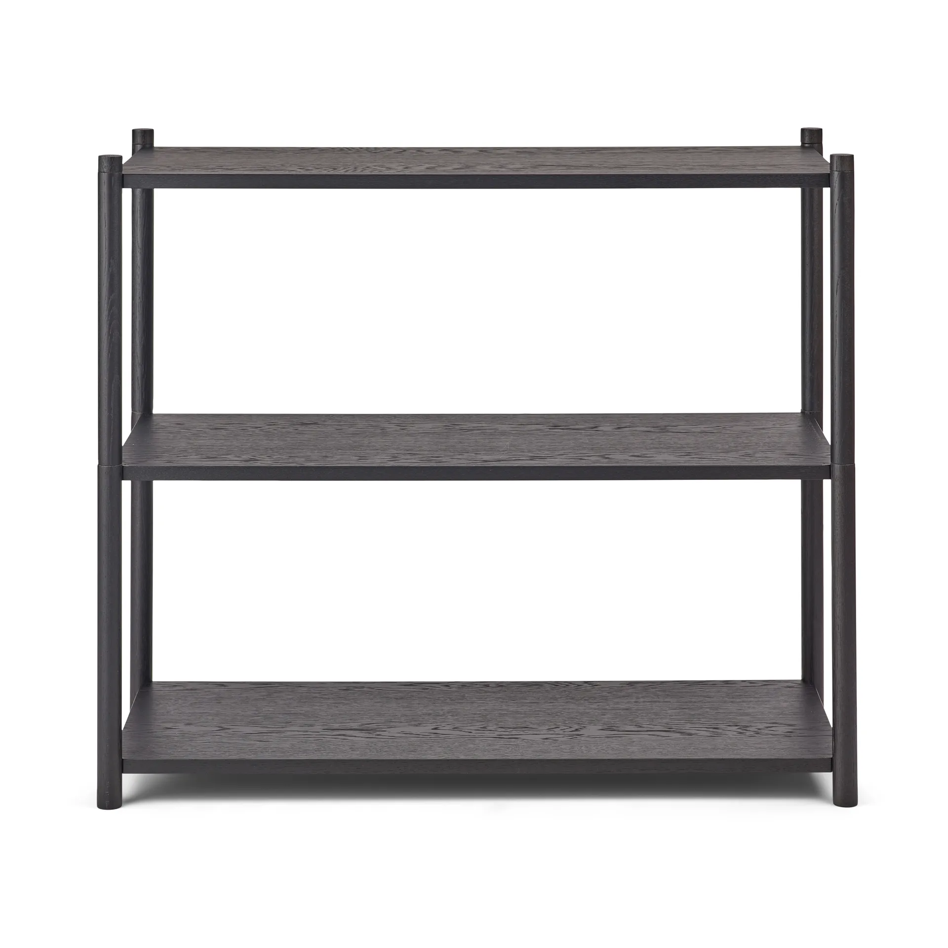 Sceene bookcase A, Zwartgebeitst eikenhout Gejst