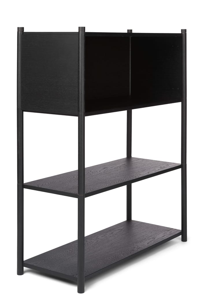 Sceene bookcase B - Zwartgebeitst eikenhout - Gejst