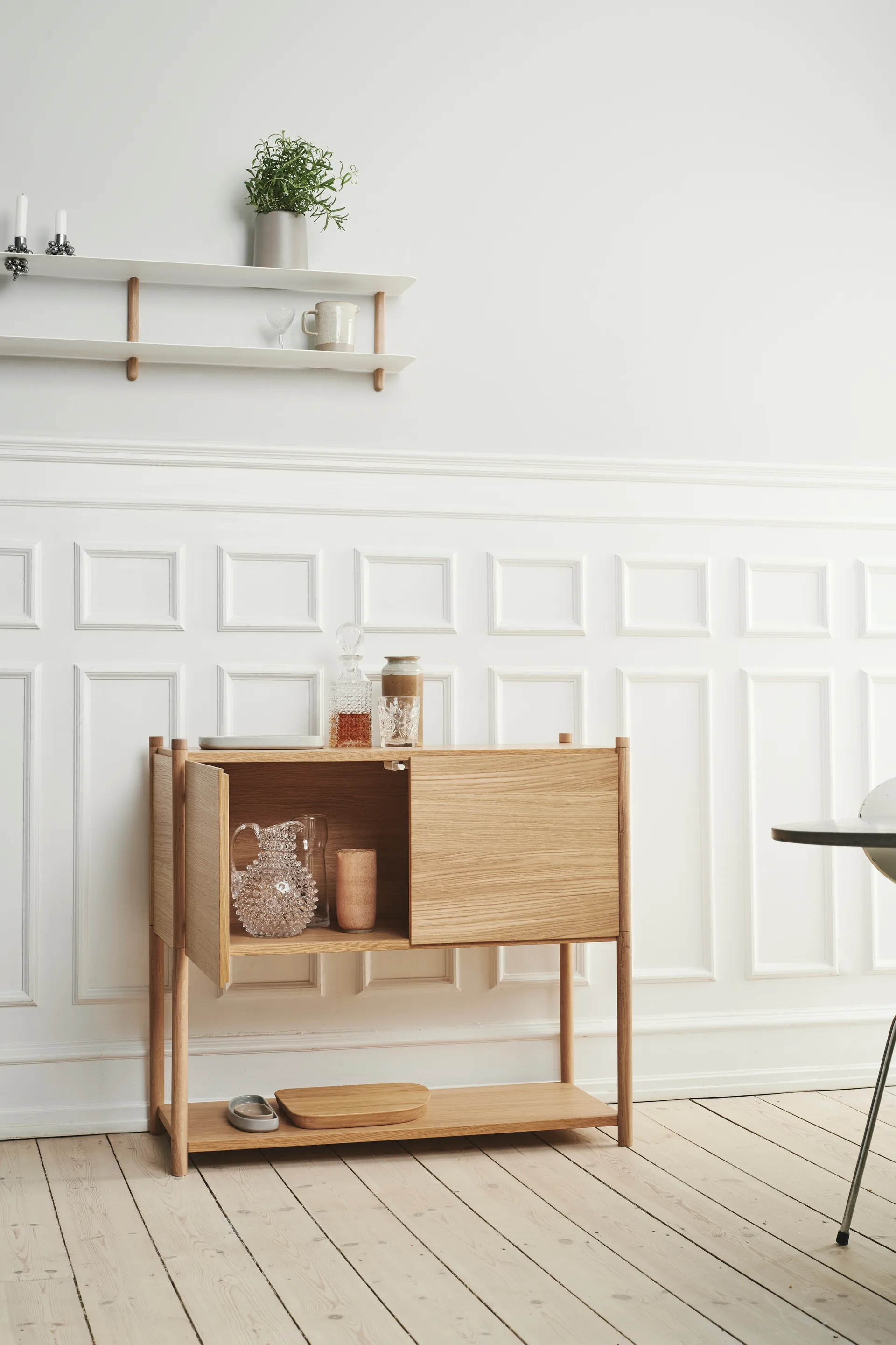 Sceene bookcase C, Licht eikenhout Gejst