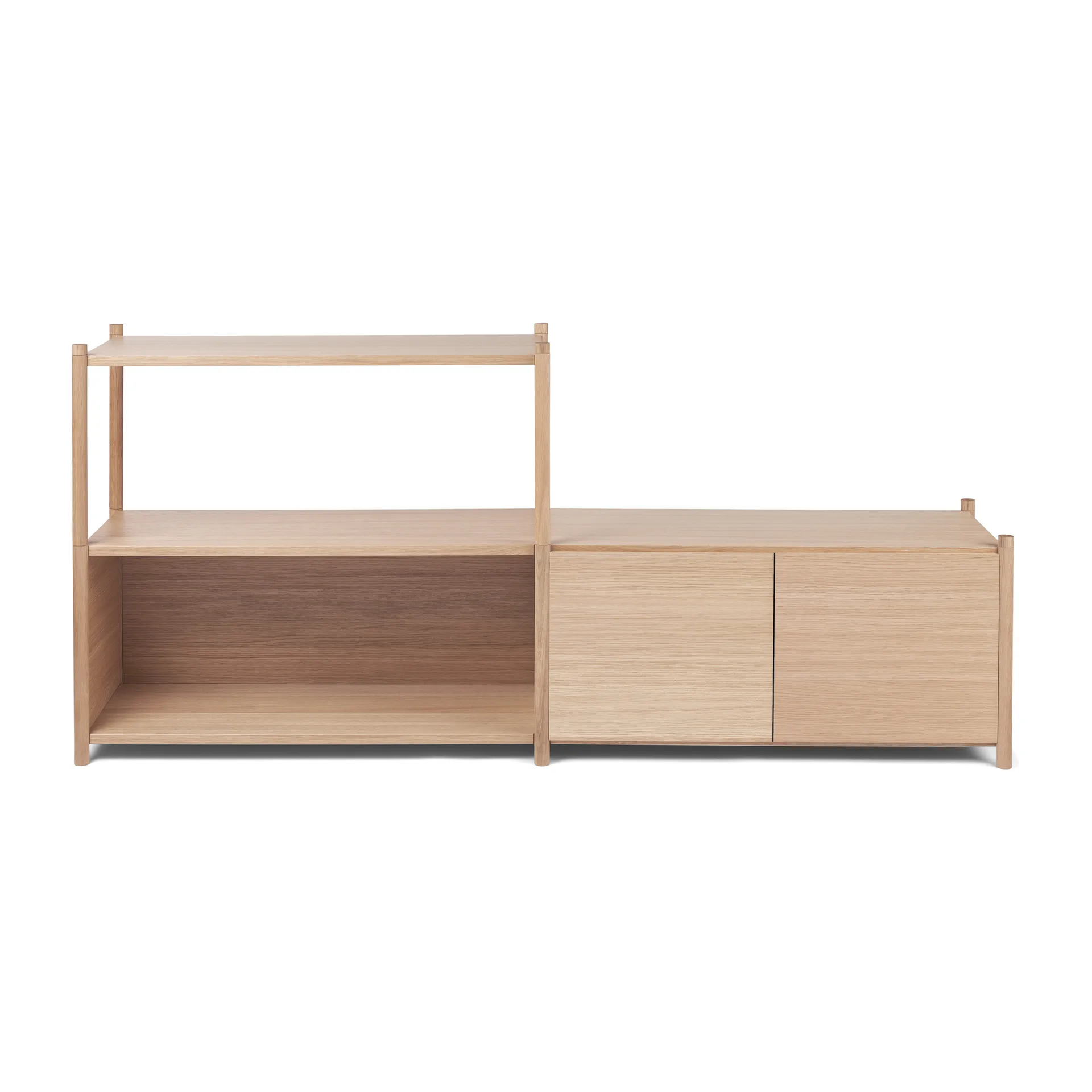 Sceene bookcase D, Licht eikenhout Gejst